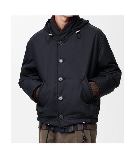 Loewe Blue Technical Padded Jacket for men