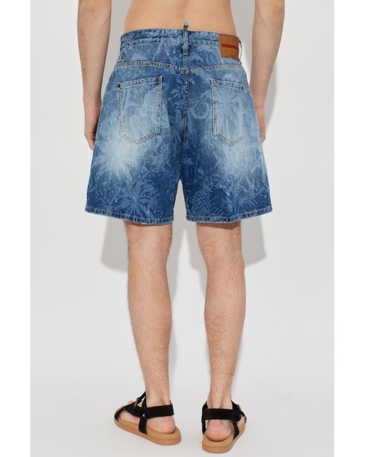 DSquared² Blue Monkey Business Boxer Shorts for men