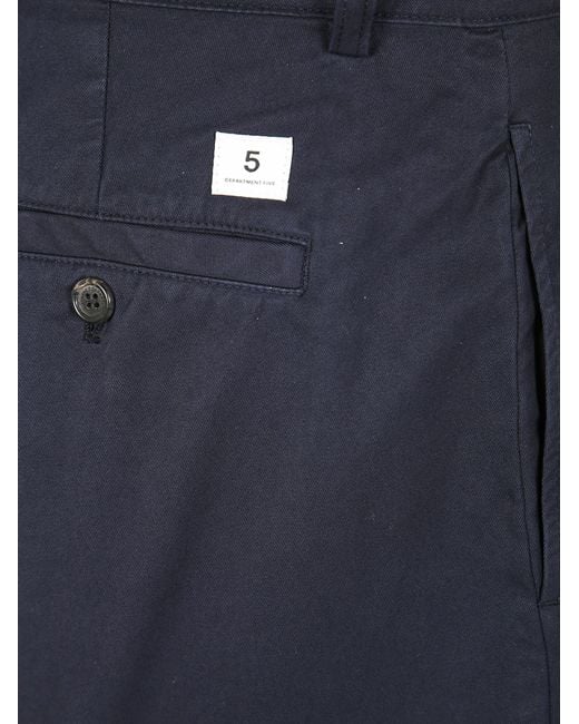 Department 5 Blue Cotton Trousers for men