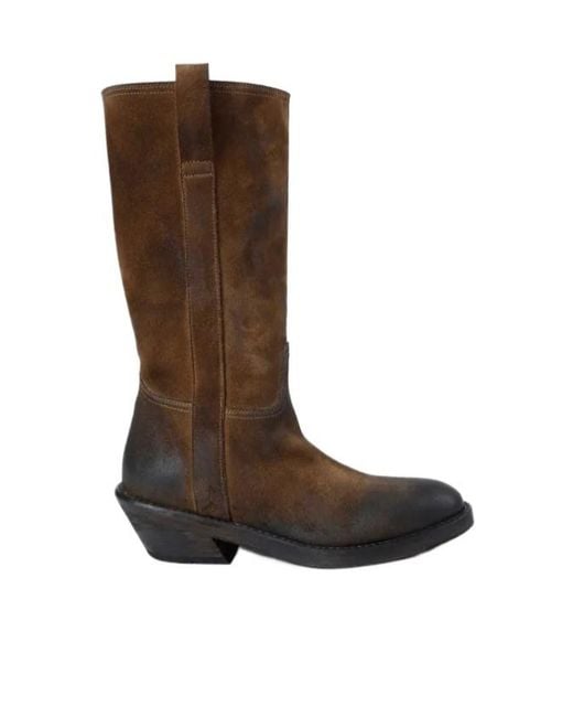 Ann Demeulemeester Brown Laxit Suede Boots