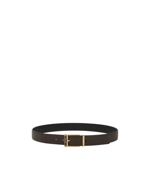 Ferragamo White Ferragamo Gancini Buckled Belt for men