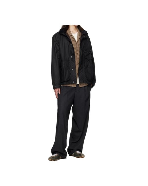Barbour Black Re-Engineered Utility Bedale Batik Jacket for men
