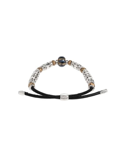 Isabel Marant White Beaded Bracelet for men