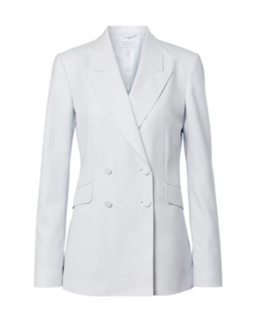 Gabriela Hearst Blue Angela Wool And Silk Blazer