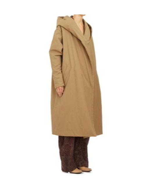 Uma Wang Natural Long-Sleeved Cardigan Coat