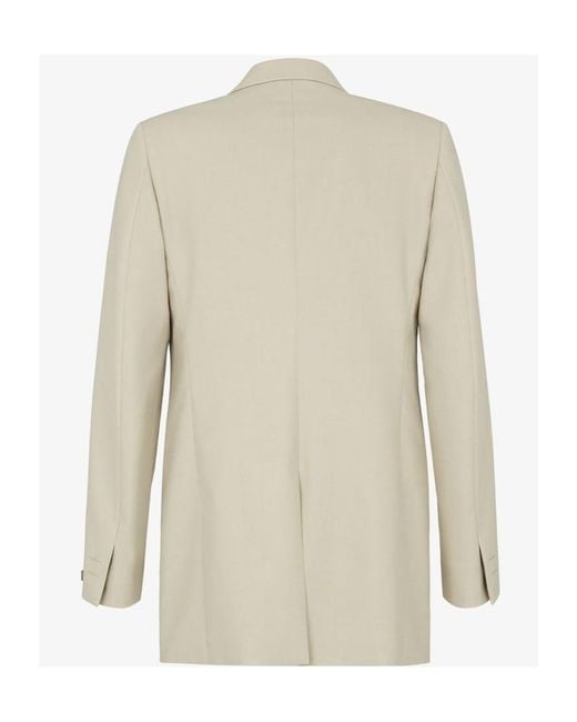 Fendi Natural Single Breasted Tailored Blazer for men