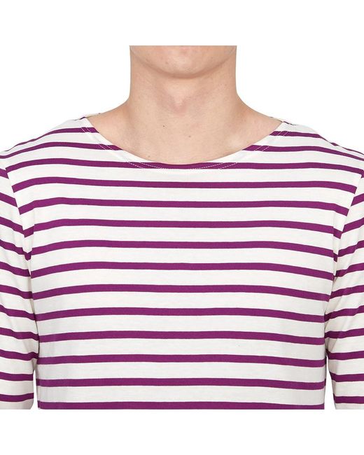 Saint James Red Striped Graphic T-Shirt for men