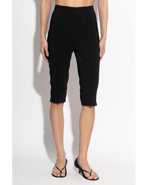 Rohe Black Tailored Knee-Length Shorts
