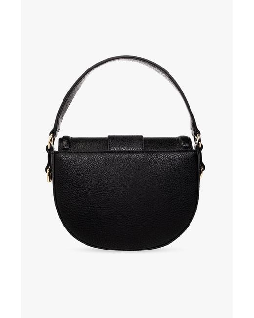 Versace Jeans Black Buckle Shoulder Bag