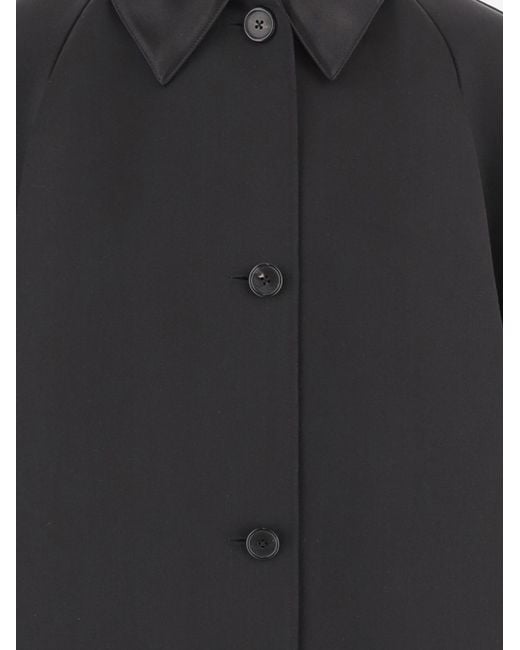 The Row Black Ema Single-Breasted Coat