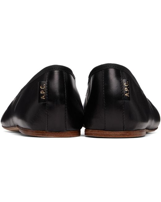 A.P.C. Black Swan Ballet Flats