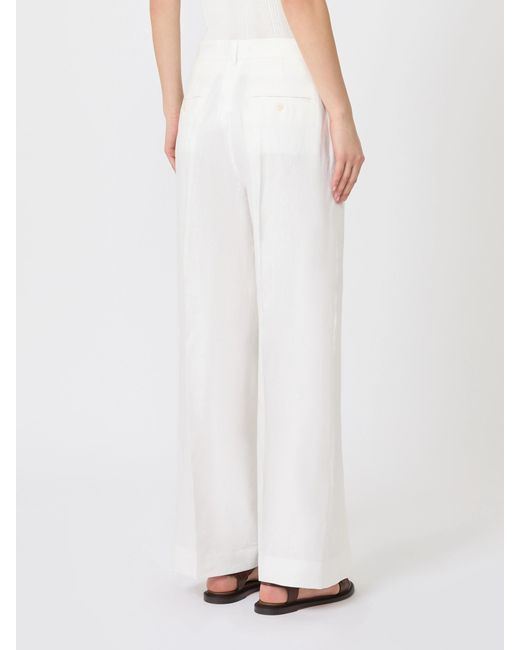 Weekend by Maxmara White Malizia Pressed Crease Pants