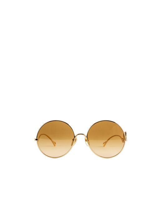 Chloé Metallic Chloé Eyewear Round Frame Sunglasses
