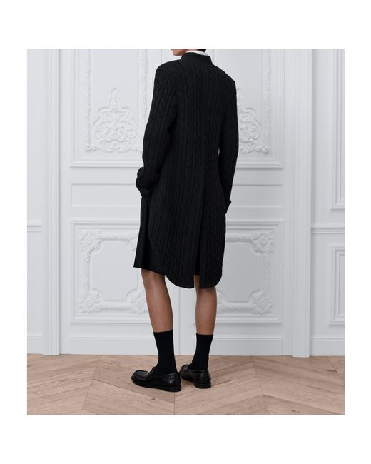 Dior Black Cable Knit Cardigan for men