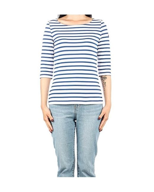 Saint James Blue Striped T-Shirt