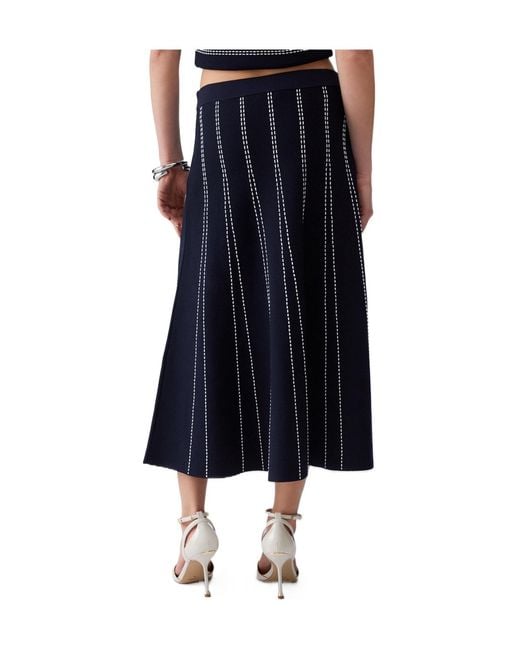 Liu Jo Blue Striped Skirt