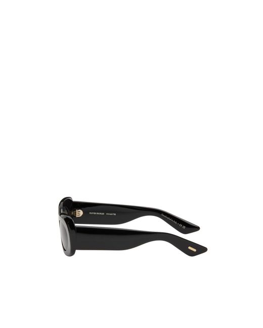 Khaite White X Oliver Peoples Collaboration 1992C Oval Sunglasses