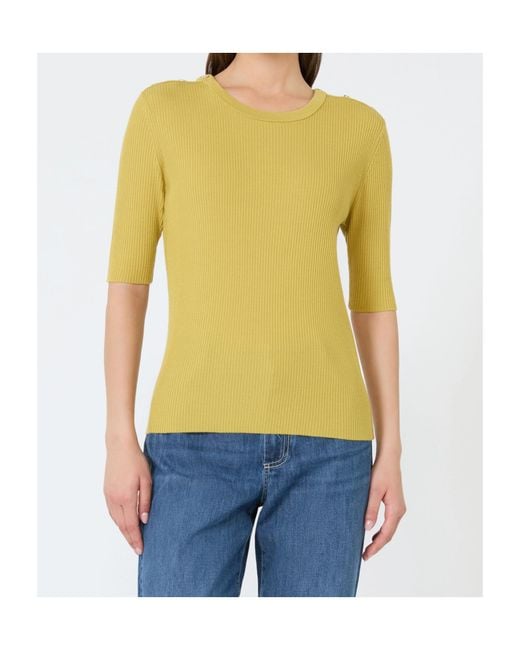 Max Mara Yellow Riviera T-Shirt