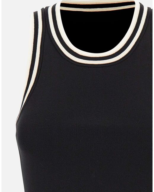 Kaos Black Crew Neck Vest
