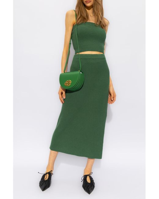 By Malene Birger Green Giovania Knitted Top