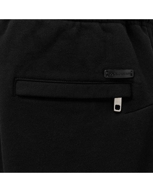 Dolce & Gabbana Black Minimalist Solid-Color Sweatpants for men