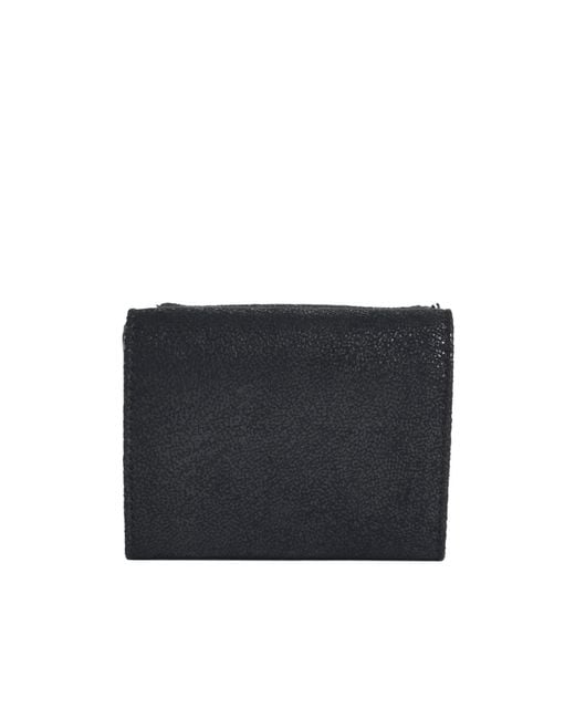Stella McCartney Black Falabella Tri-Fold Wallet