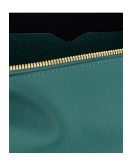 Valextra Green Mochi Mini Tote Bag