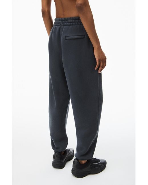 Alexander Wang Blue Puff Logo Sweatpants