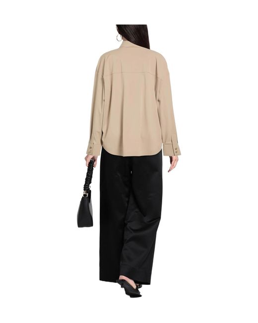 Max Mara Natural Patterned Shirts Blouses