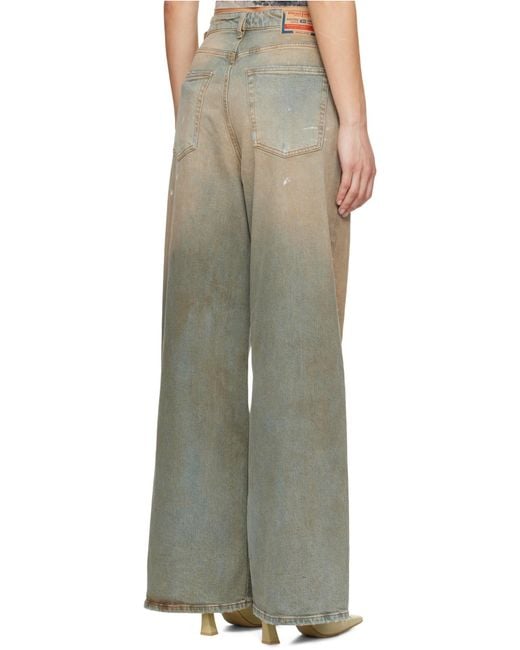 DIESEL White 1996 D-Sire 007Z4 Relaxed Jeans