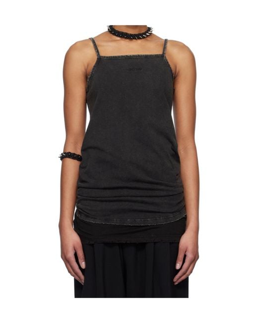 we11done Black Logo Camisole