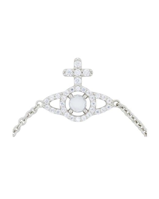 Vivienne Westwood Metallic Olympia Orb Embellished Bracelet
