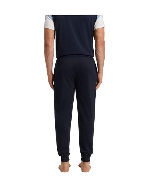 Boss Blue Simple And Casual Pants for men
