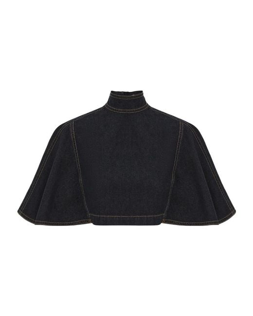 Zimmermann Blue Hypnotic Denim Capelet