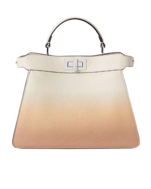 Fendi Natural Small Peekaboo Gradient-Effect Tote Bag