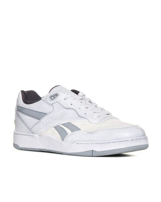 Reebok White Bb 4000 Ii Low-Top Sneakers for men