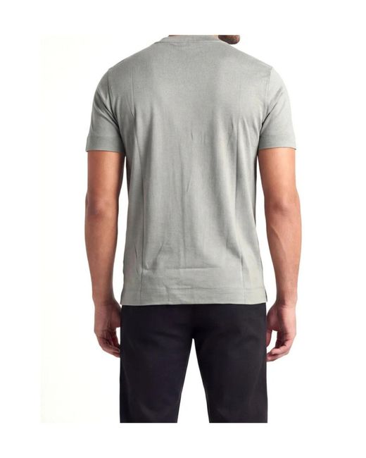 Emporio Armani Gray Slim-Fit Lyocell-Blend Jersey T-Shirt With Logo Patch for men