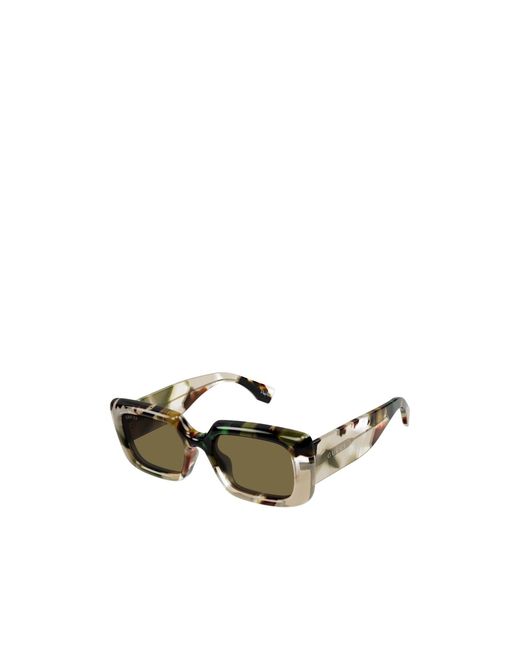 Gucci Metallic Eyewear Rectangular Acetate Sunglasses