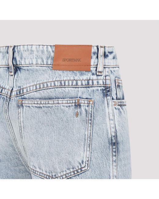 Sportmax Blue Spxzero Flared Jeans