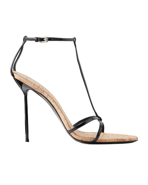 Paris Texas White Lidia105 Patent-Leather Sandals