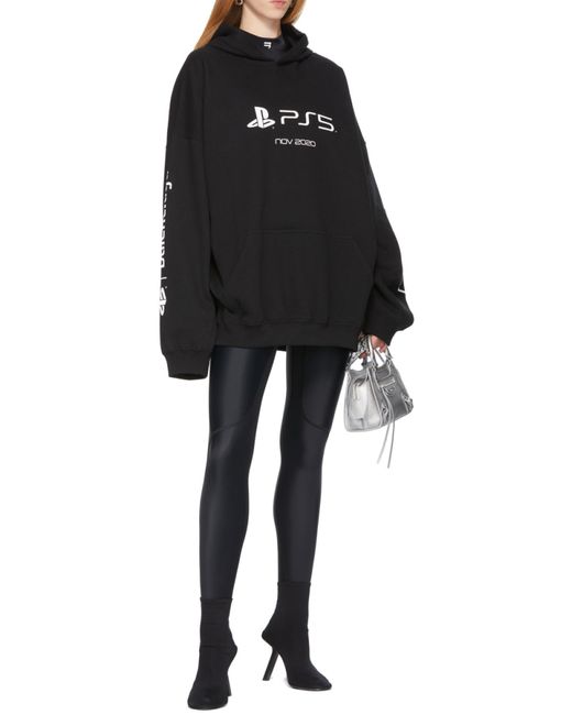 Balenciaga Black X Sony Playstation 5 Oversized Hoodie for men