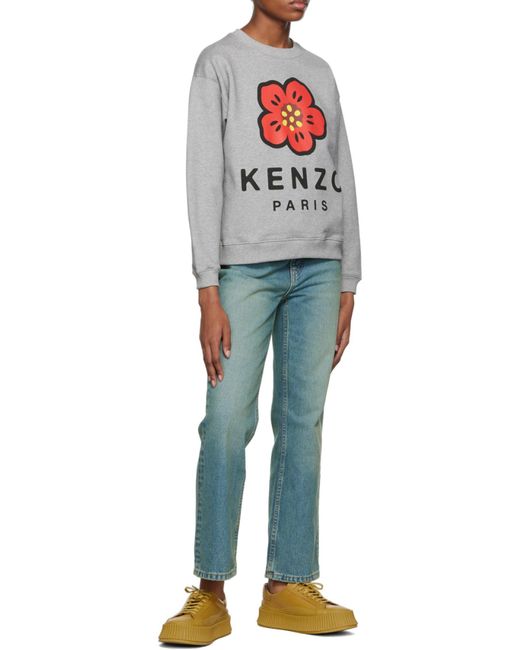 KENZO White 'Boke Flower' Sweatshirt