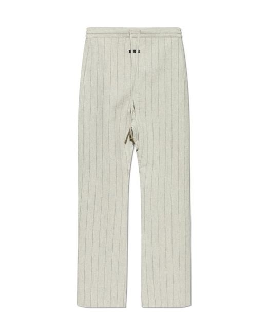 Fear Of God Gray Pinstriped Trousers for men
