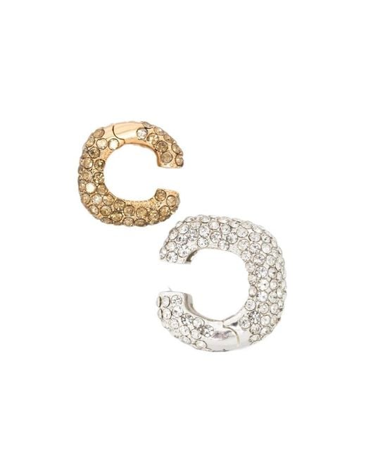Cult Gaia Metallic Open-Ended Earrings