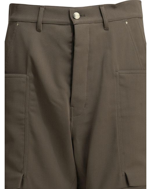 Rick Owens Gray 'Stefan' Cargo Pants for men