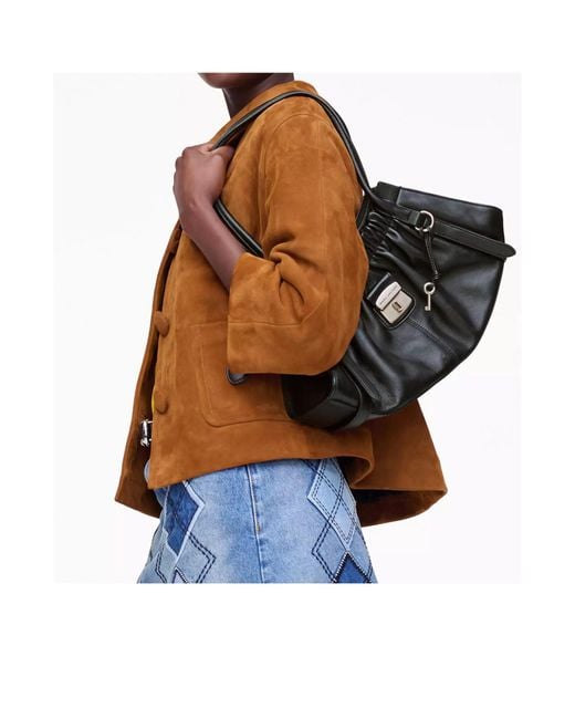 Marc Jacobs Black The Cristina Drawstring Shoulder Bag