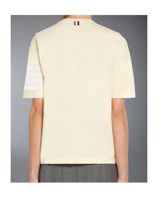 Thom Browne Natural Short-Sleeved T-Shirt
