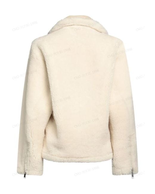 Jacquemus Natural Solidcolor Sheepskin Jacket