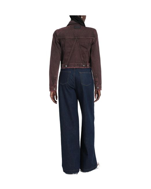 Ganni Brown Denim Jackets