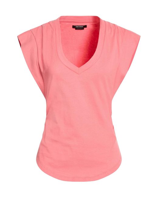 Isabel Marant Pink Plain Colour T-Shirt